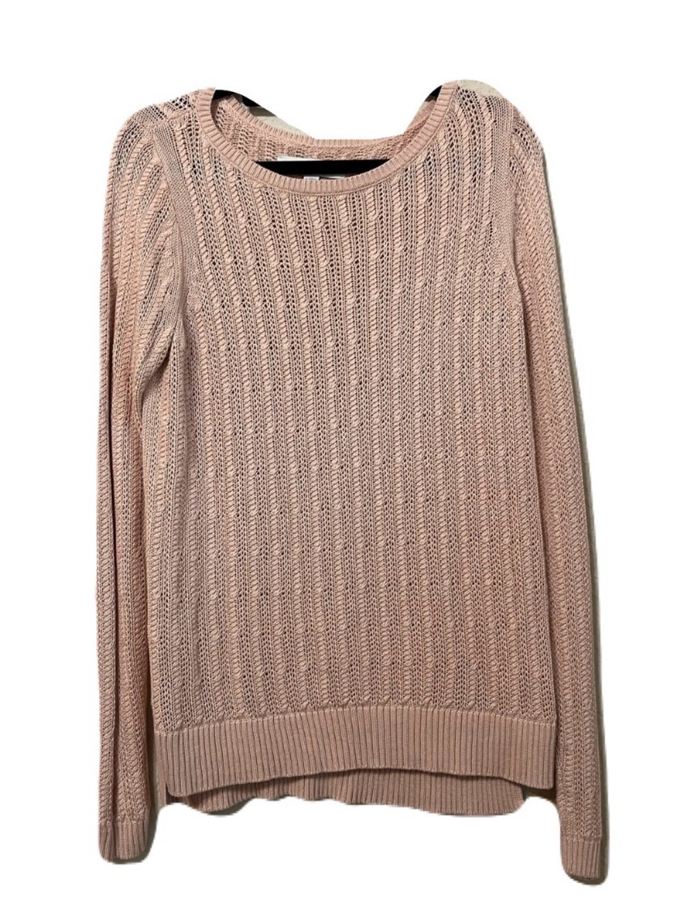 Loft womens pick crochet detail sweater GUC size small